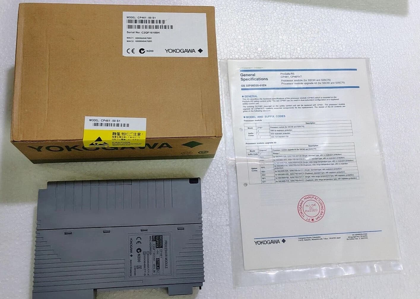 YOKOGAWA CP461-50 S1 Processor Module NEW - EXPRESS SHIPPING
