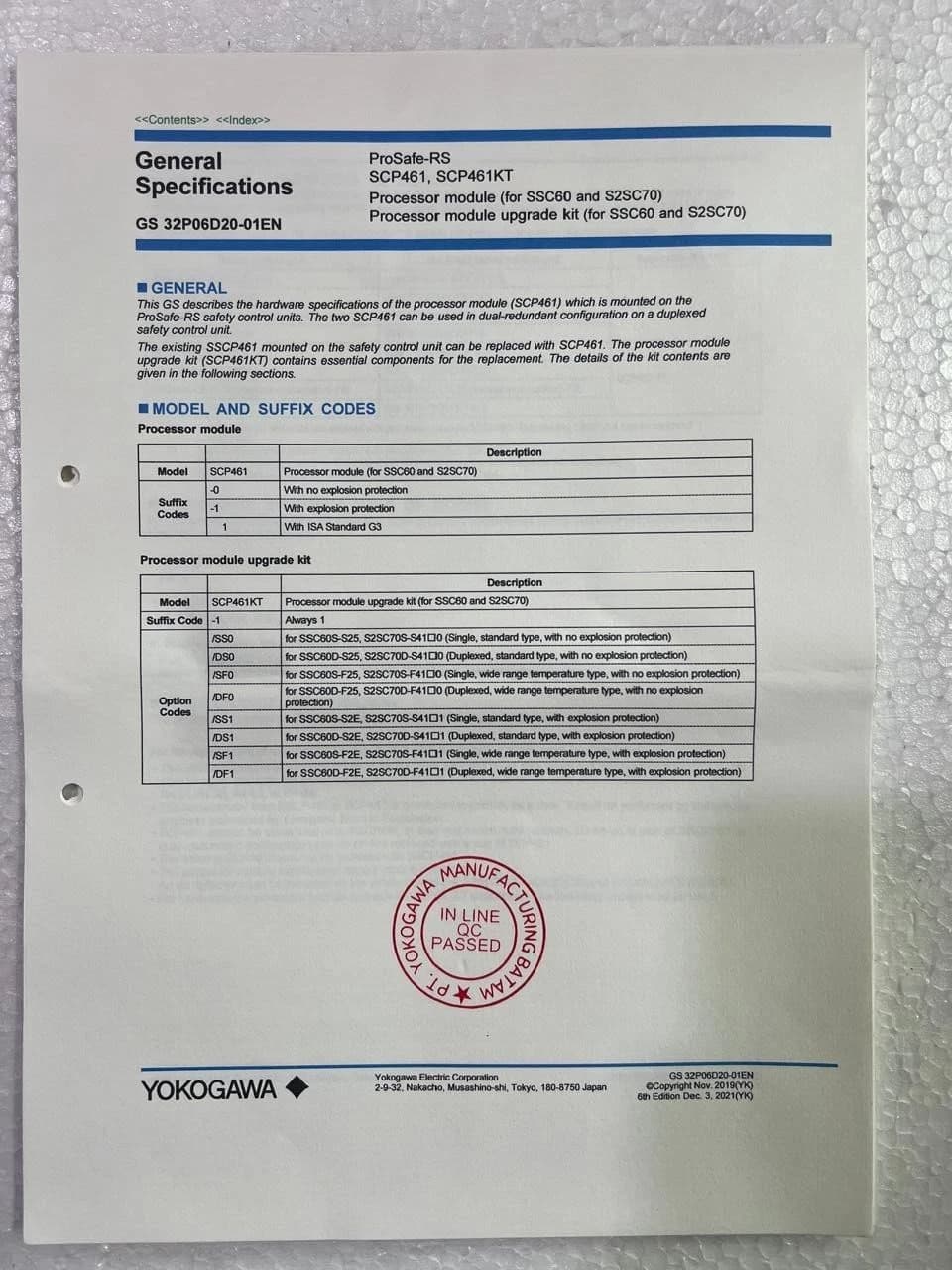 YOKOGAWA Processor Module P/N: SCP461-51 S2 , - Image 7