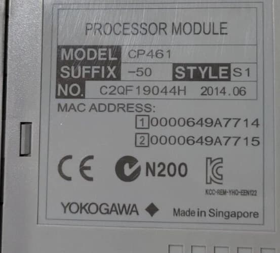YOKOGAWA CP461-50 S1 Processor Module NEW - EXPRESS SHIPPING - Image 3