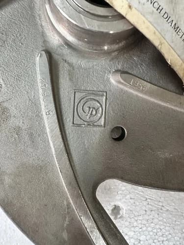 Gould Pump Impeller 705H096 Part OB105421203 CF8M DIA - 12.3/4 Inch - Image 6