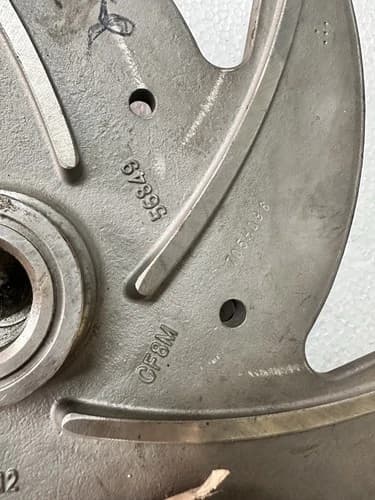 Gould Pump Impeller 705H096 Part OB105421203 CF8M DIA - 12.3/4 Inch - Image 8