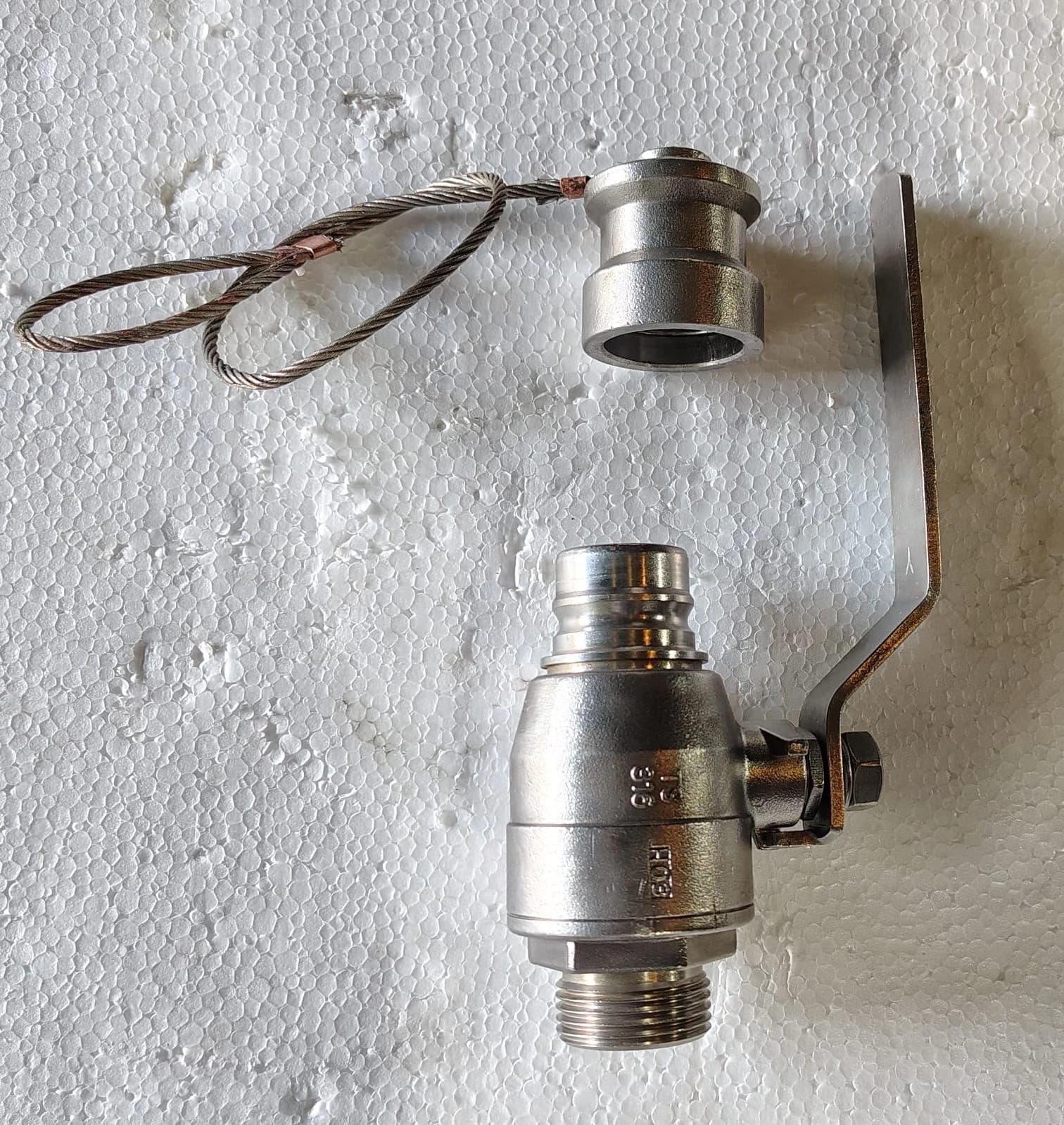 Hermetic Compact Valve C1-SS-W, 1" Weather Cap, Quick connector P/N: TS10055