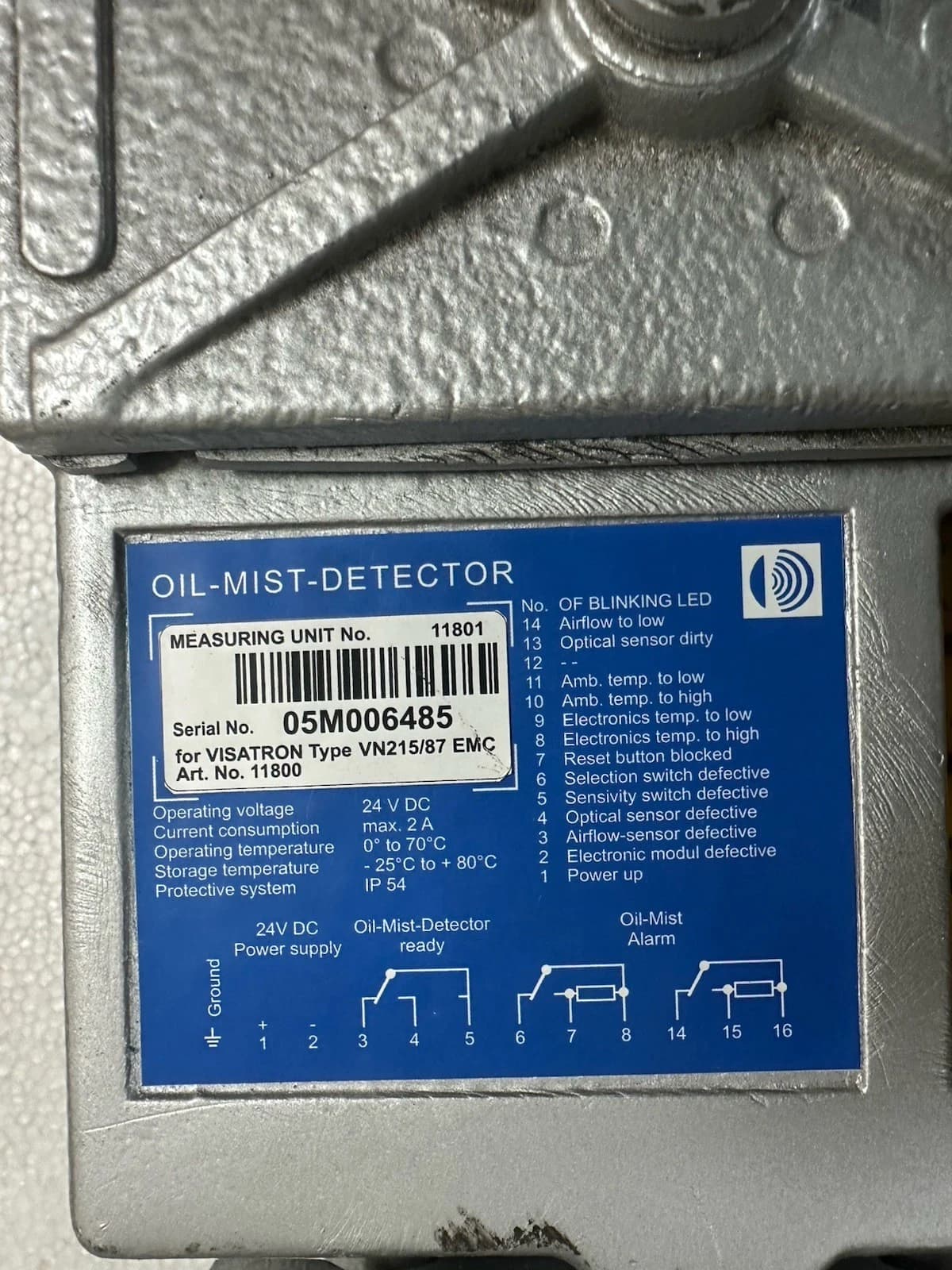 VN 215/87 EMC VISATRON SCHALLER AUTOMATION OMD