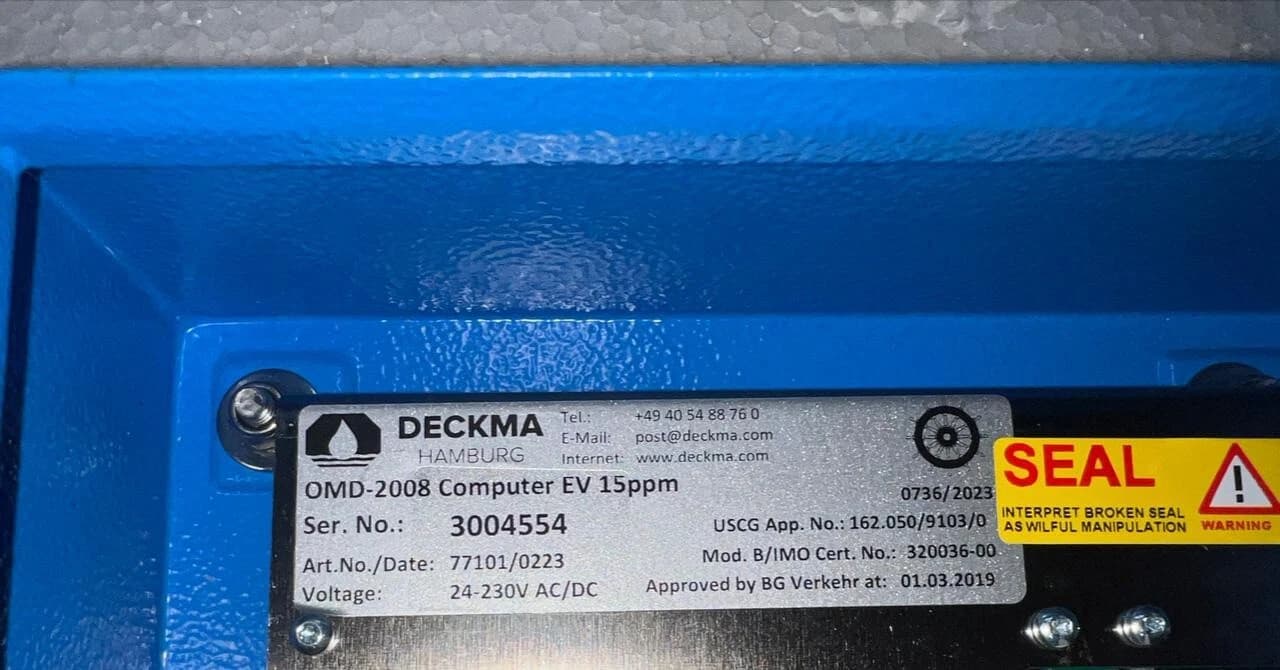 Deckma Hamburg OMD-24/2008 Measuring Cell ART NO : 77500/0223