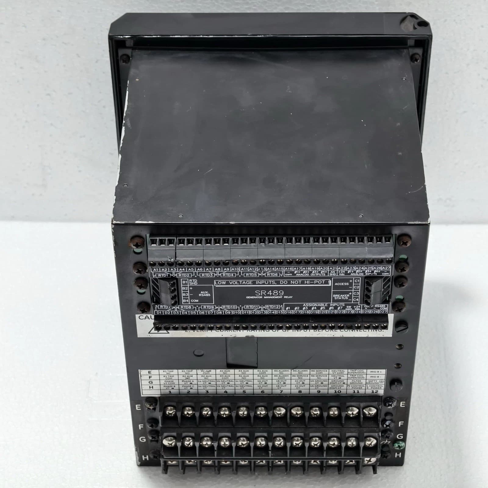 GENERAL ELECTRIC GE GENERATOR MANAGEMENT RELAY 489 P/N: 489-P1-HI-A20-E